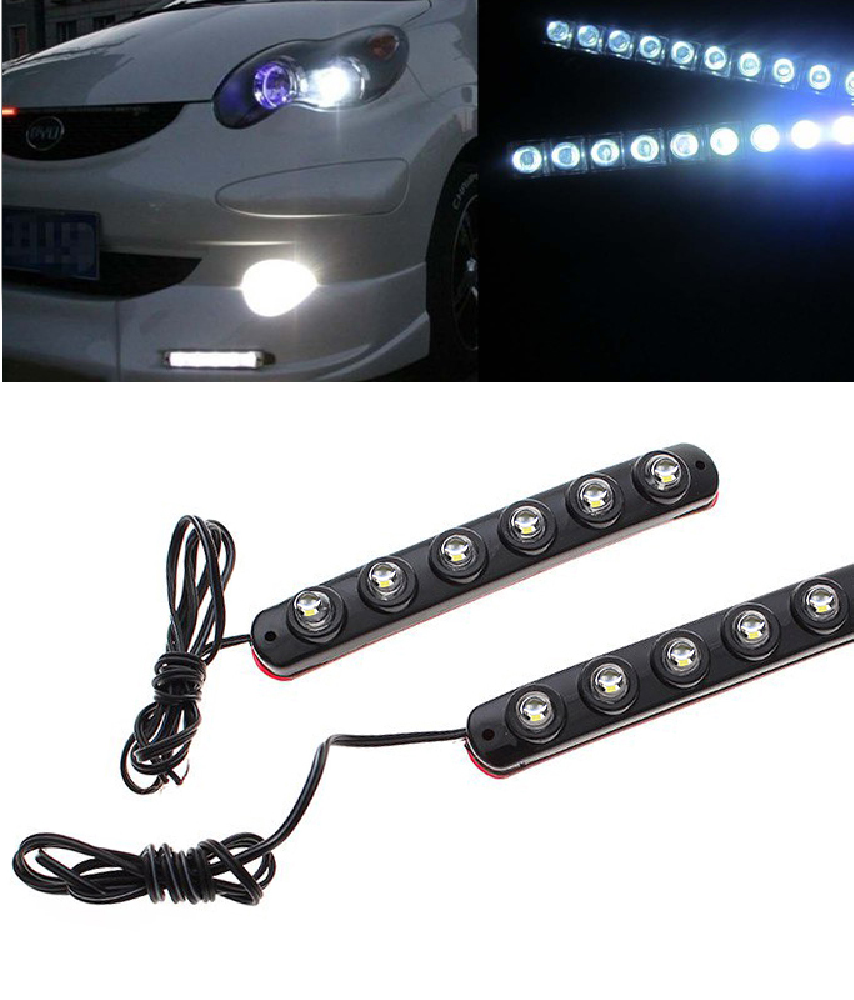 TUNING AUTO KIT LUCI DIURNE 6 LED PER FANALE DAY TIME - E4 DC 12